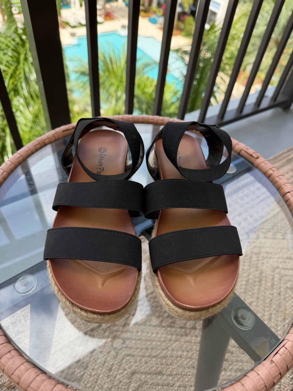 Dream Pairs Black Strappy Sandals